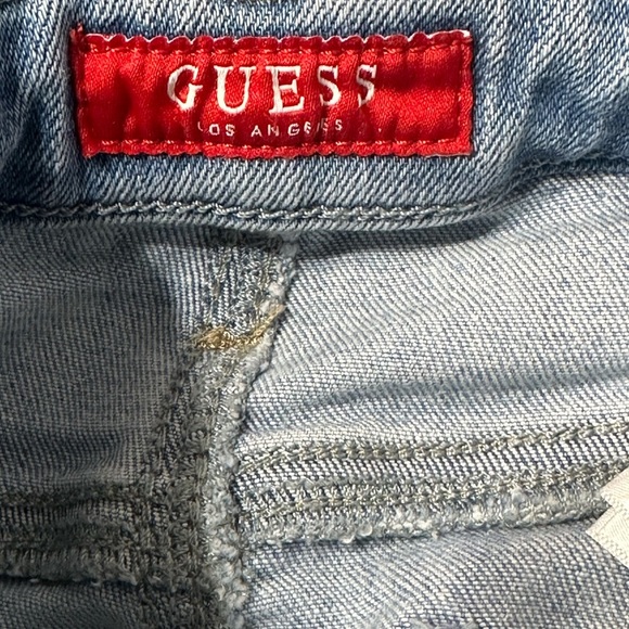Guess High-Rise Skinny Jeans | Light Blue Stretch Denim | Size 27 - Picture 5 of 8